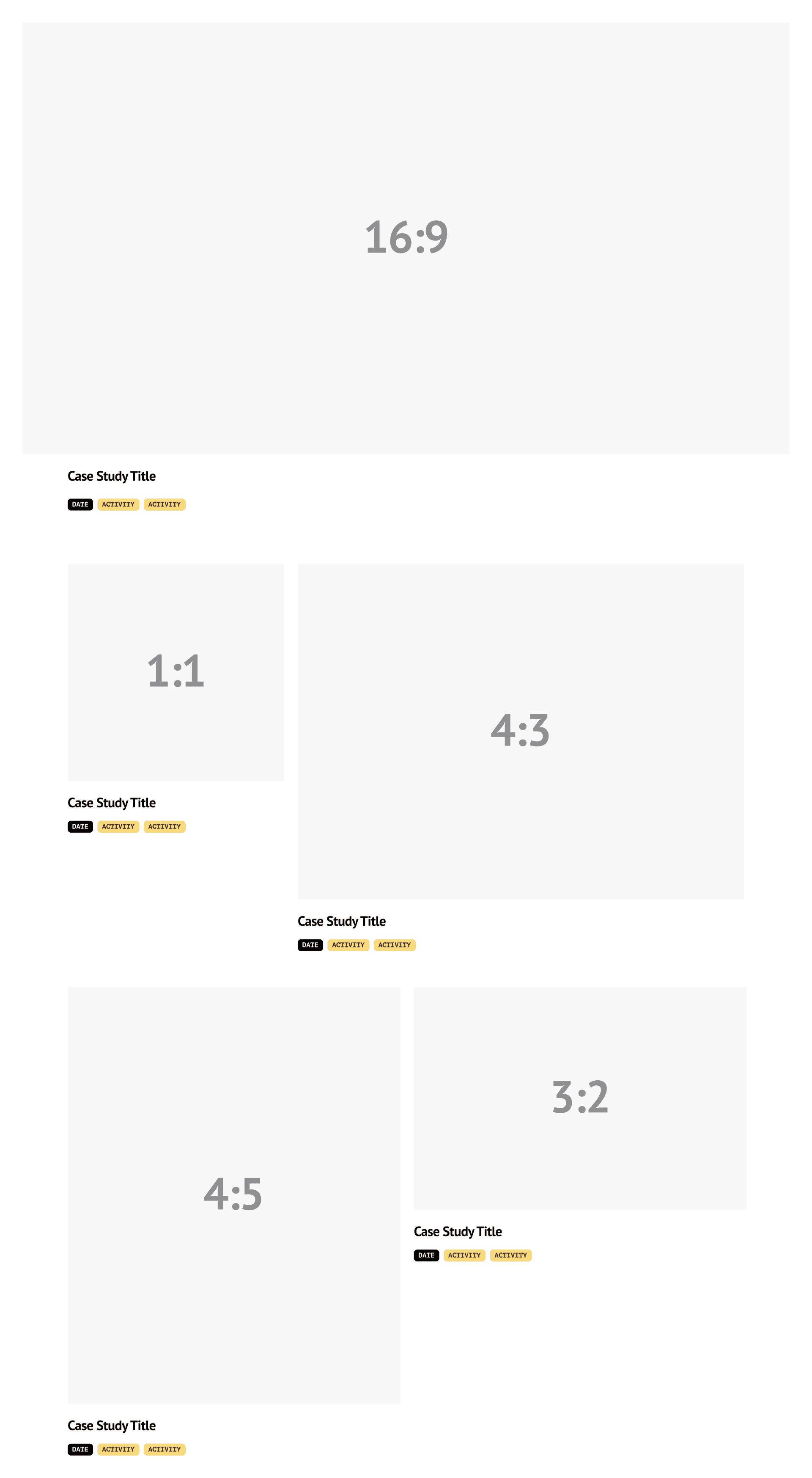 Branding-agency-inspired layout