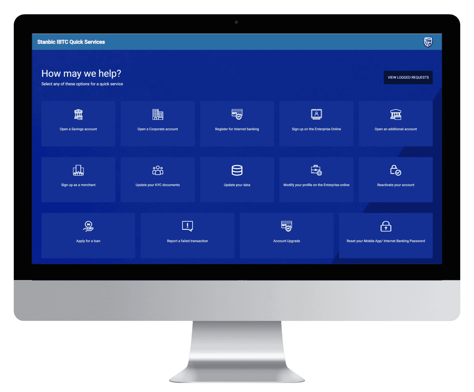 Pre-existing portal landing page