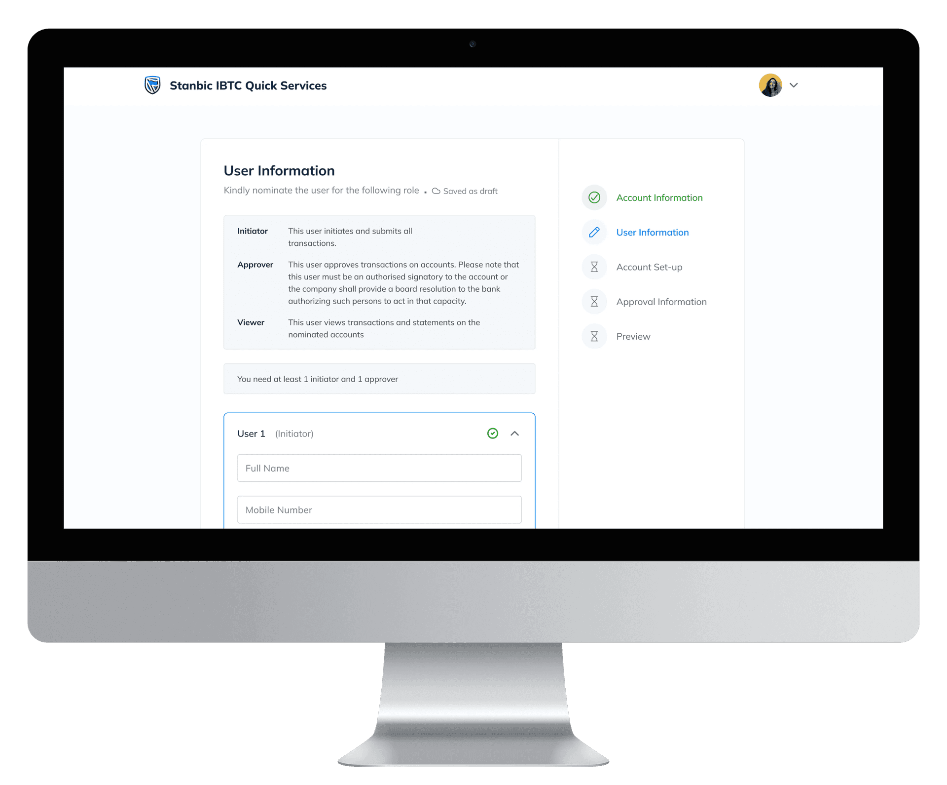 Digitalized application process