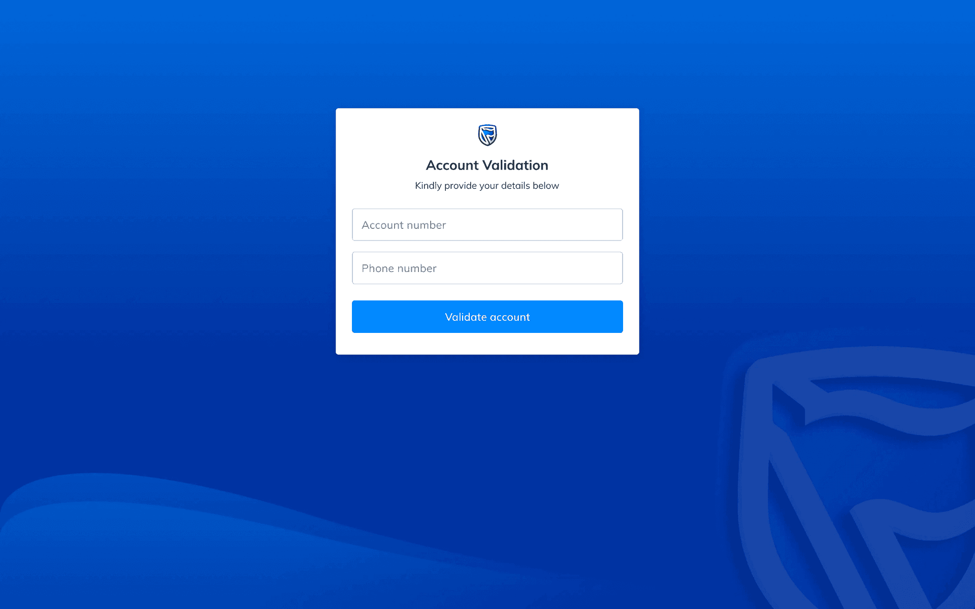 Authentication screens feedback