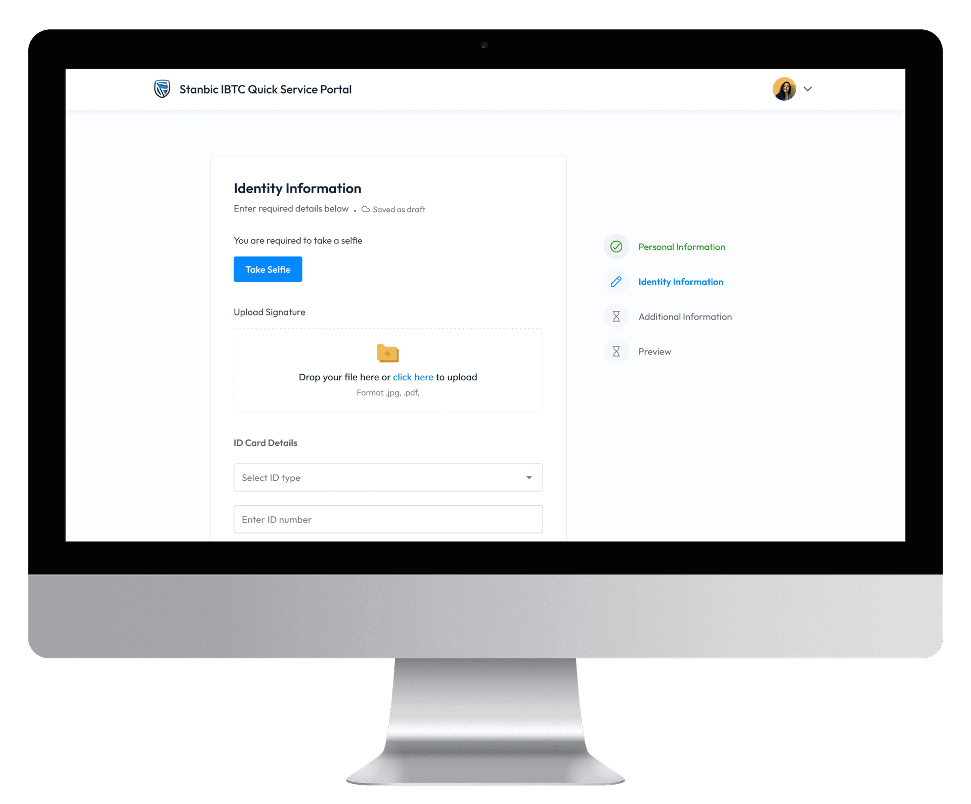 Application screens
