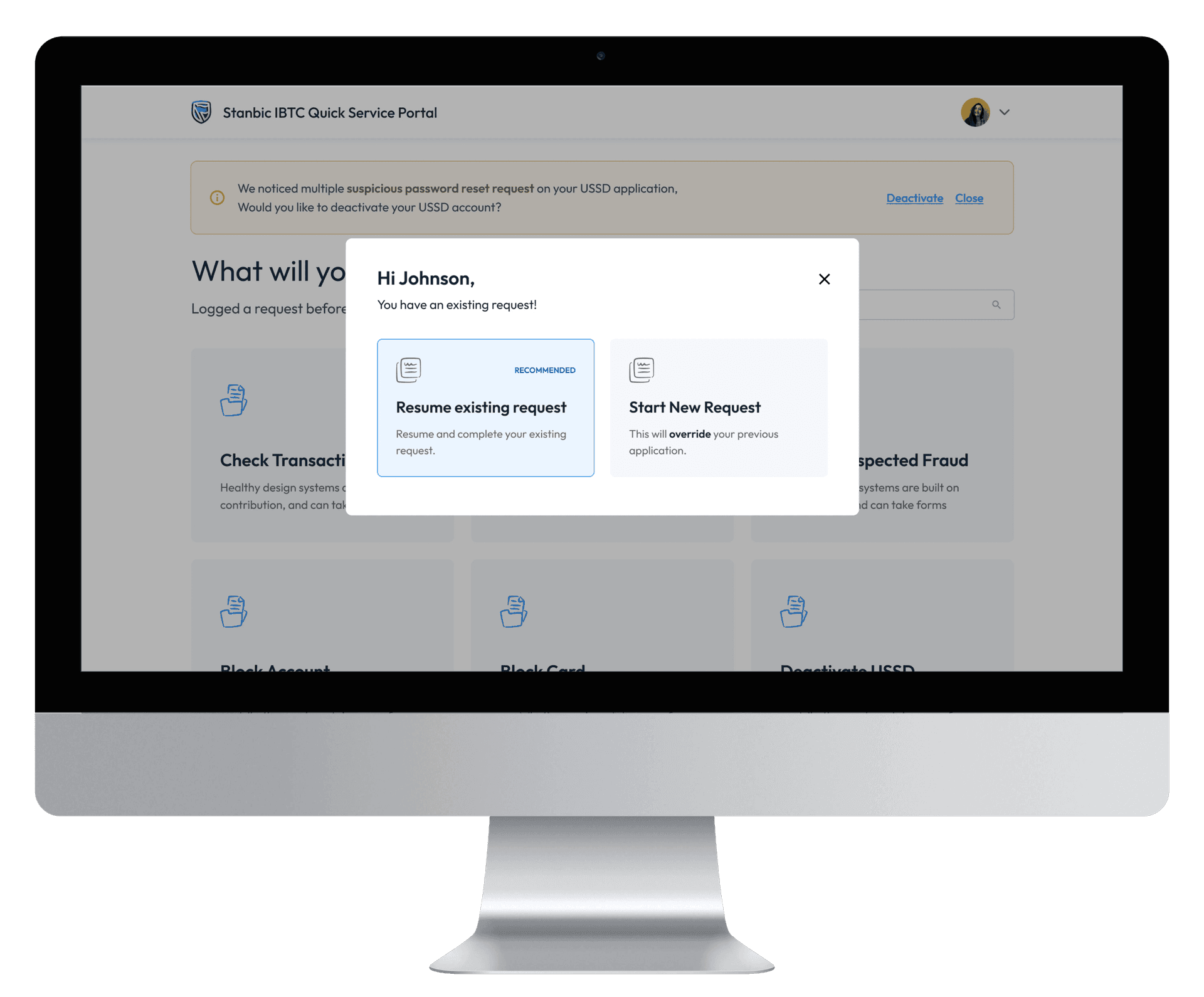 Account upgrade process